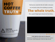 Tablet Screenshot of hotcoffeetruth.com